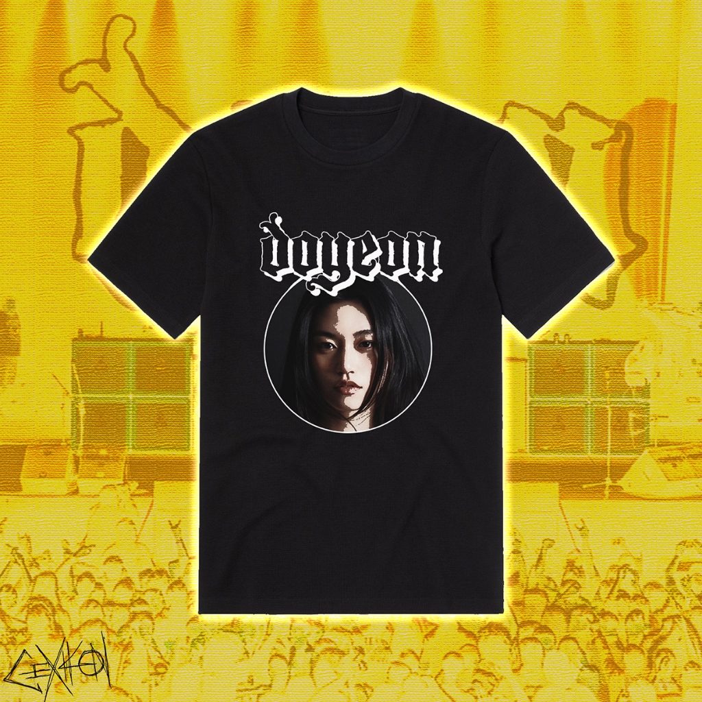 IOI DOYEON -- t-shirt kaos kpop x band, weki meki doyeon i.o.i ala down stoner metal skena scene hea