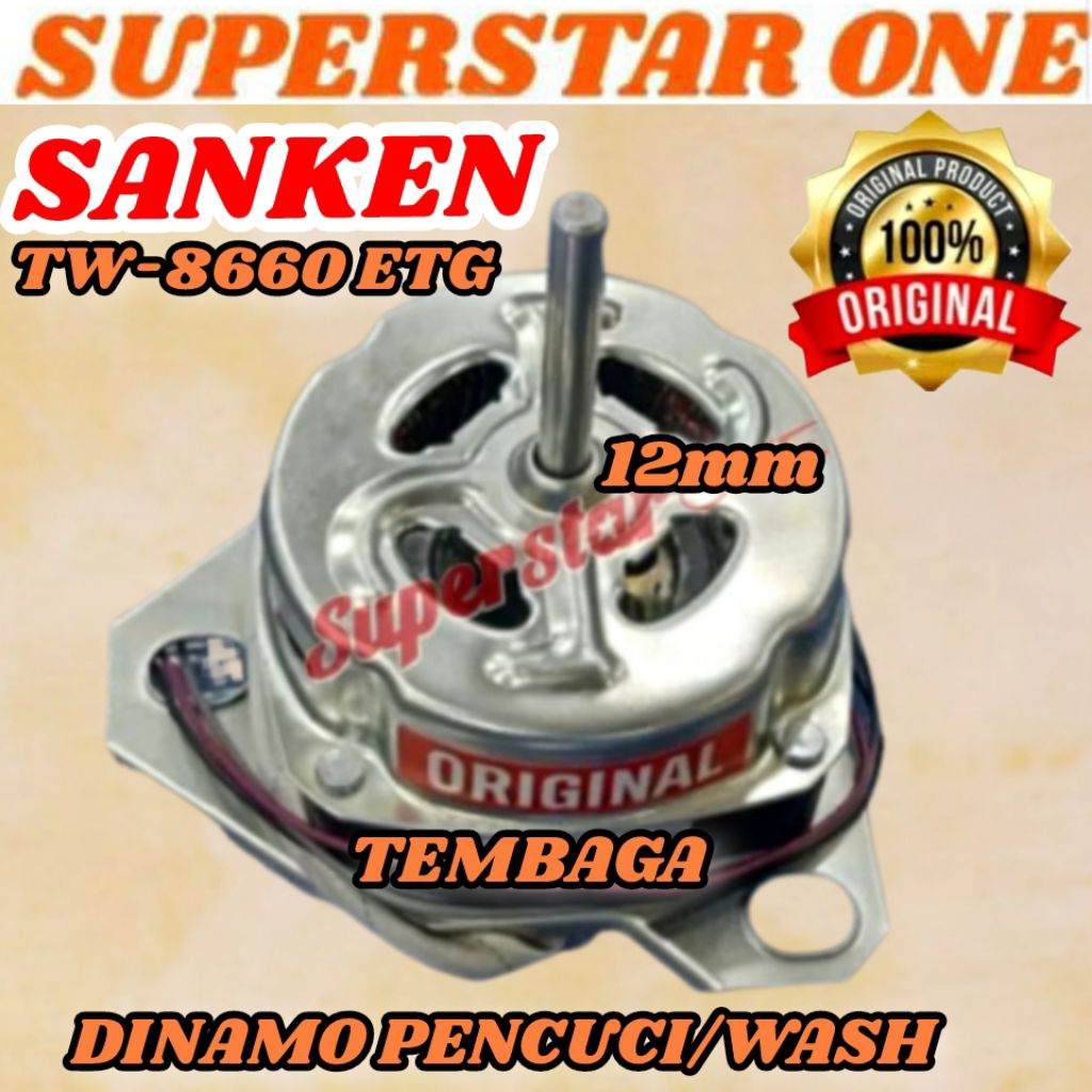 DINAMO WASH/PENCUCI MESIN CUCI SANKEN AS 12MM TW-8660 ETG