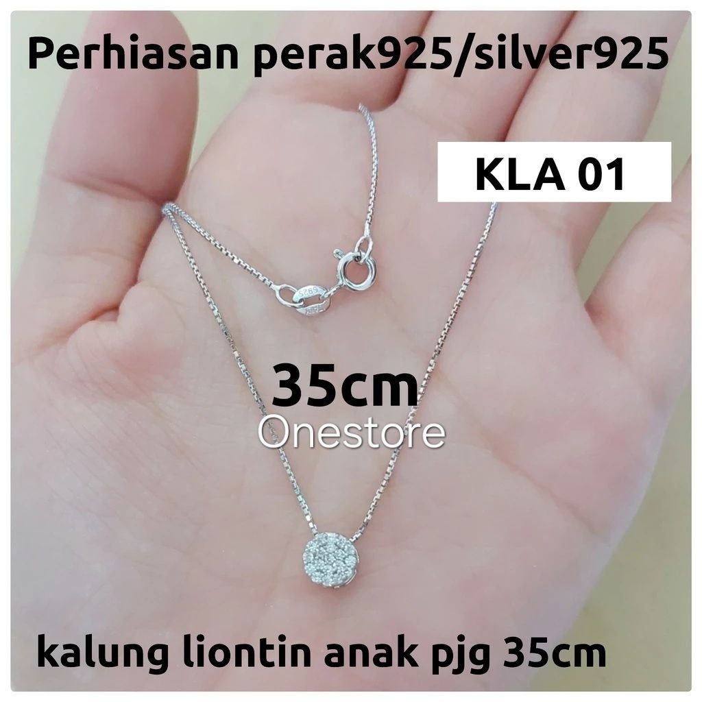 KALUNG LIONTIN ANAK KOIN PERAK 925 S925 KLA 01