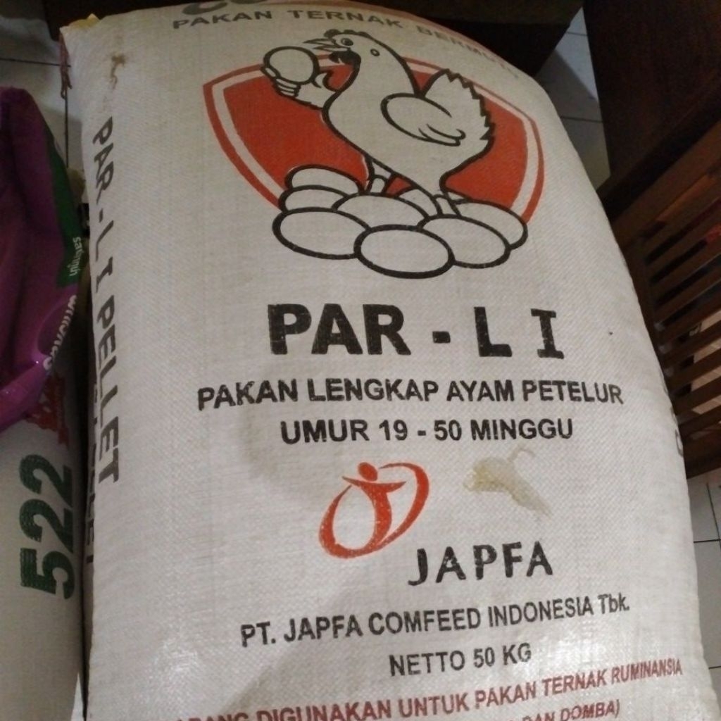 Comfeed PAR LI PELLET ParLi Original Pakan Ayam Petelur 50 Kg Packing Aman Dobel Karung