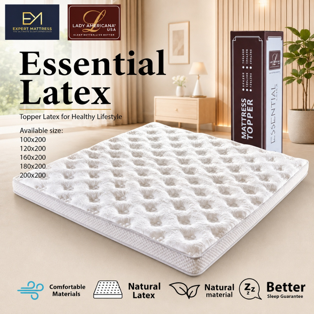 mattress matras topper latex lady americana