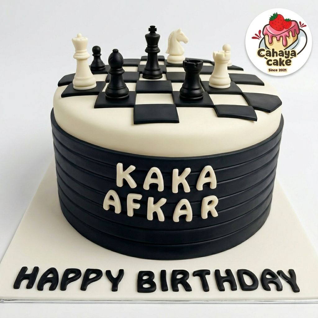 Kue Ulang Tahun Untuk Ayah / Kue Ultah Suami / Kue Ultah Catur