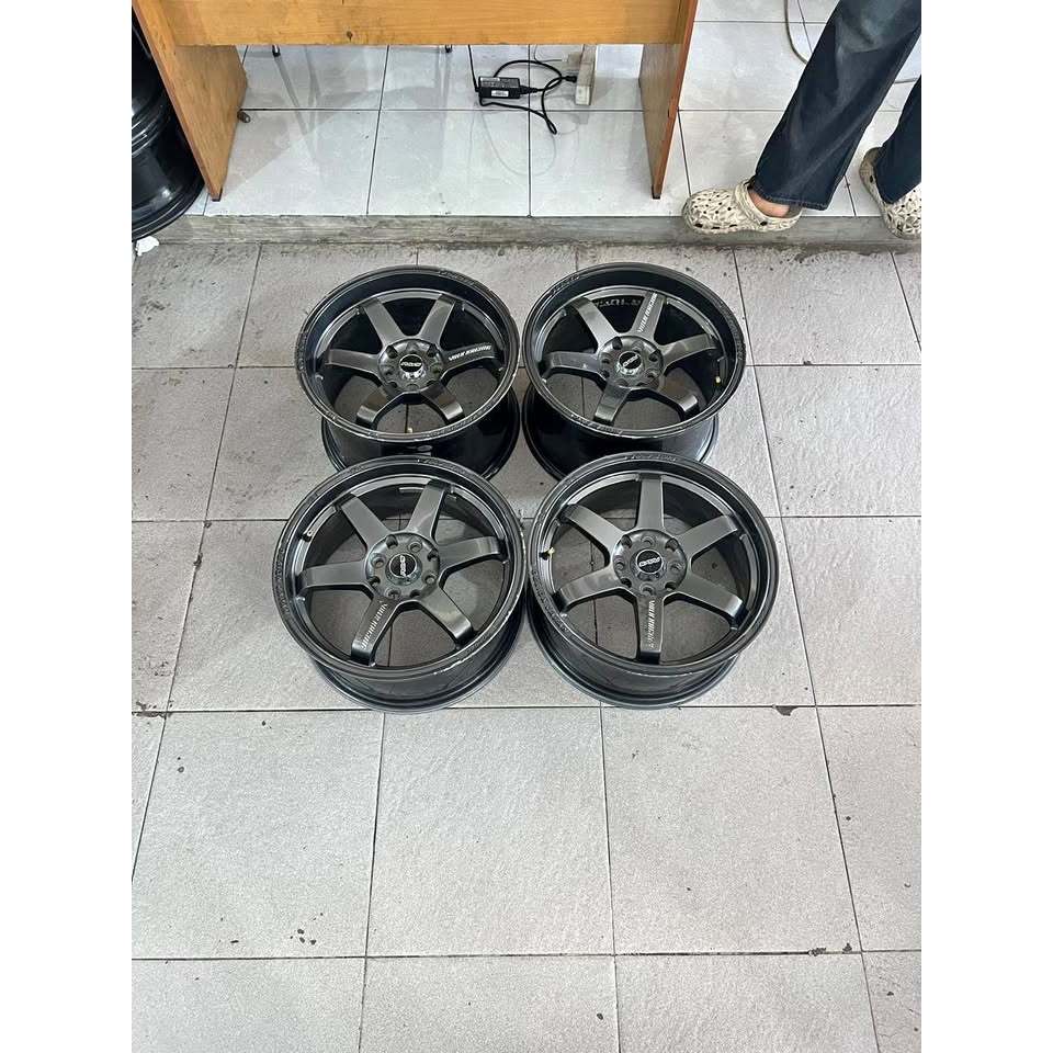 VELG MOBIL RACING TE37 RING 16 LEBAR 7/8,5 PCD 4X100 4X114 ET25/30 PELEK