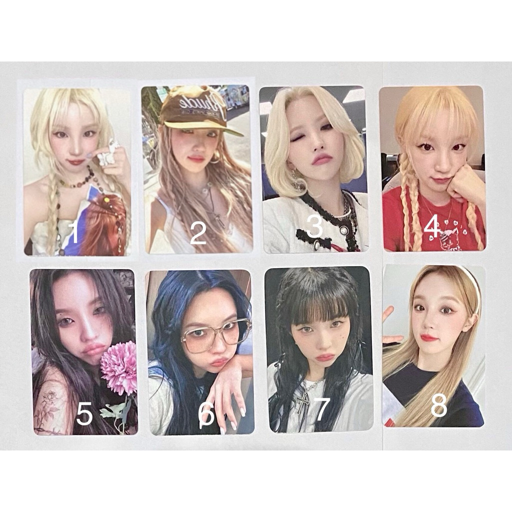 official photocard pc i-dle (g)i-dle gidle miyeon minnie soyeon yuqi shuhua pob withmuu
