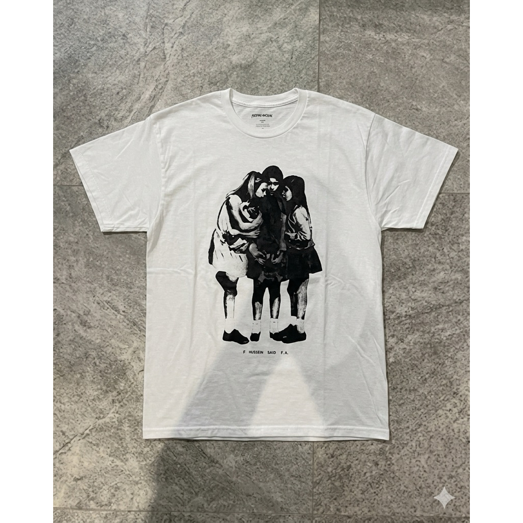 Kaos Fucking Awesome FA Hussein Said White T-Shirt - Streetwear Premium