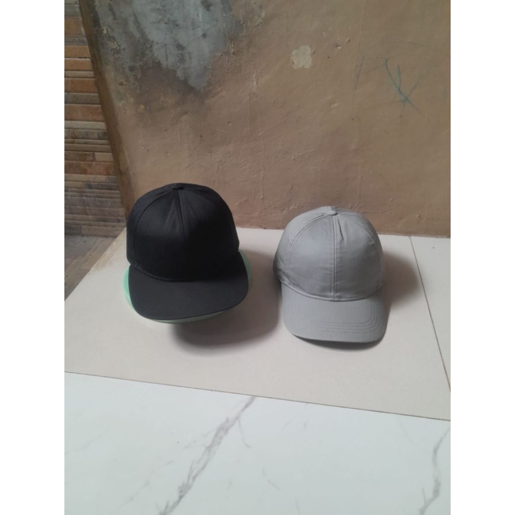 BUNDLING TOPI ZARA MAN DAN SNAPBACK H&M ORIGINAL