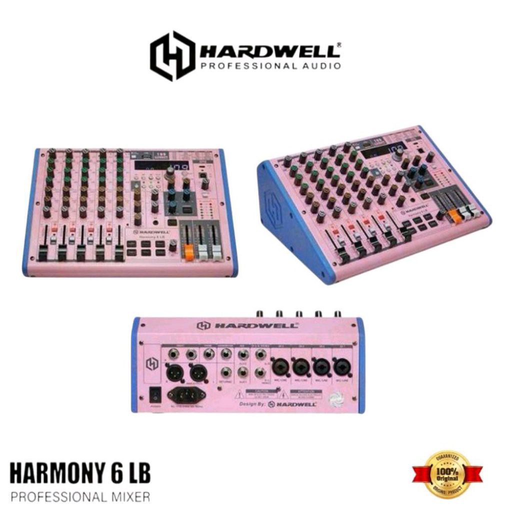 Mixer Hardwell Harmony 6 LB With Loopbavk Key Control 199 DSP 6 Channel Original