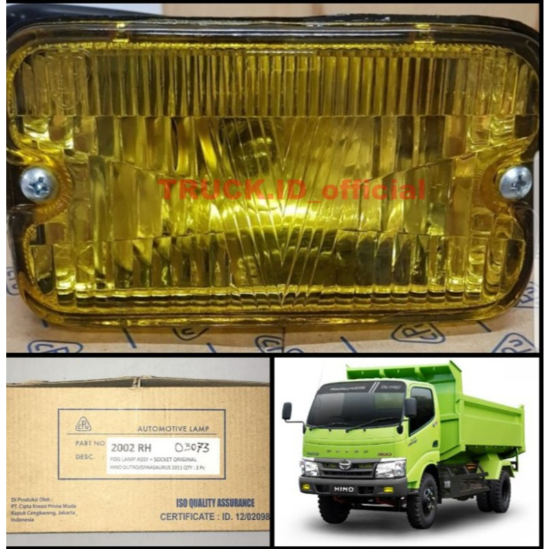 1BIJI Lampu Bemper / Fog Lamp Truck Dyna Saurus / Hino Dutro 125HT / LT / 130HT Merk CPU Lokal (kana