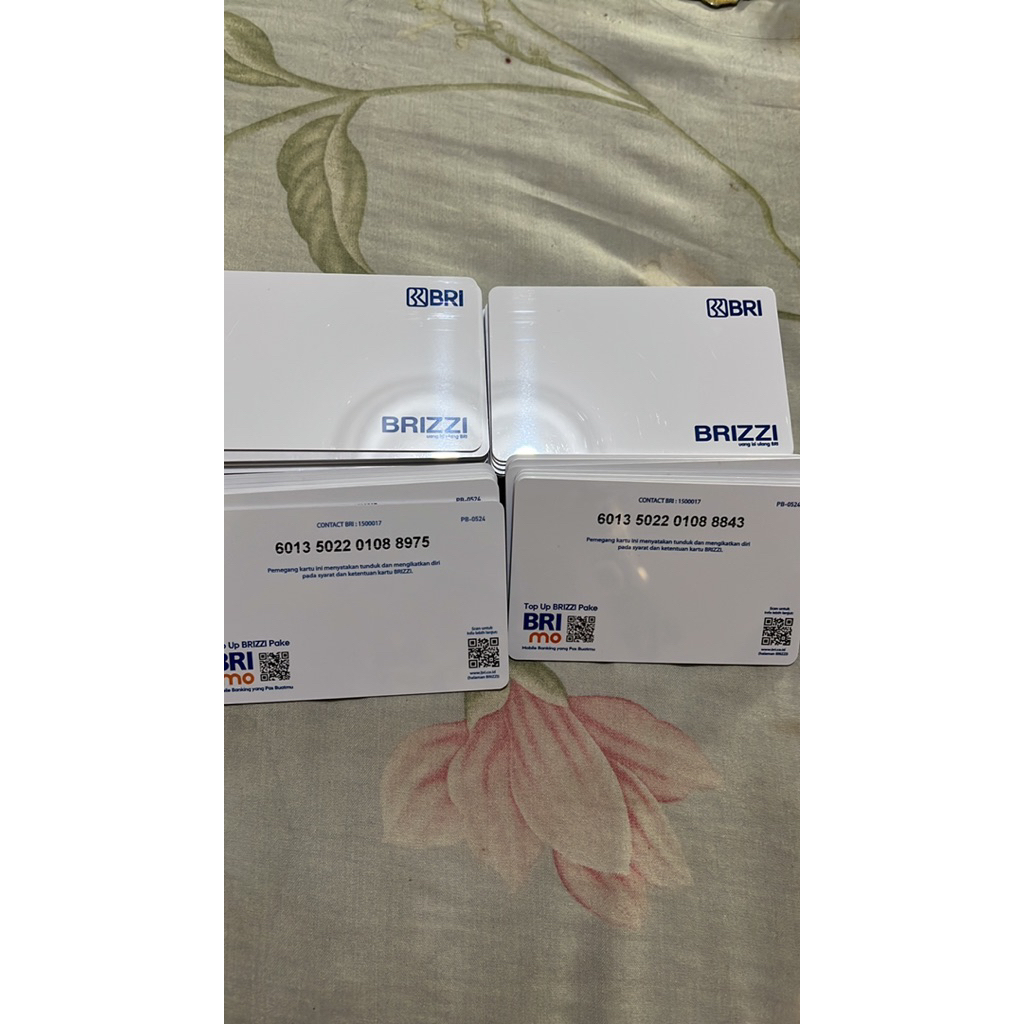 KARTU BRIZZI Putih Polos  Kartu multifungsi cocok untuk custom 100% ORIGINAL