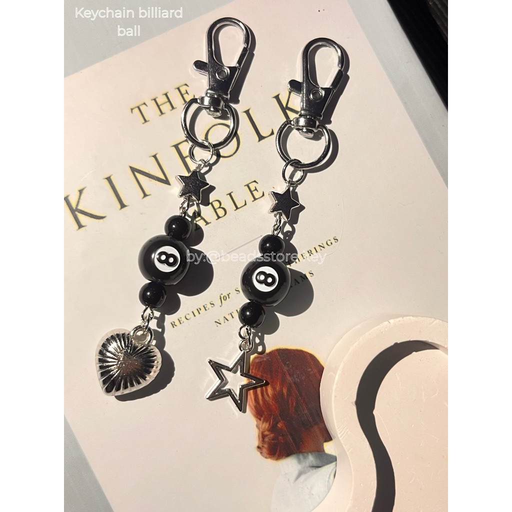BeadsStore.Key|Keychain Billiard Ball