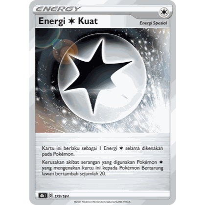 Energi Bening Kuat 179/184 VMAX Klimaks S8b - KARTU POKEMON TCG INDONESIA