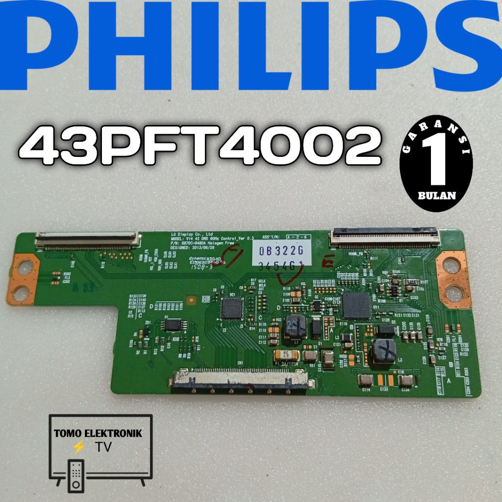 tikon tcon tv philips 43PFT4002 mesin tv philips tikon philips