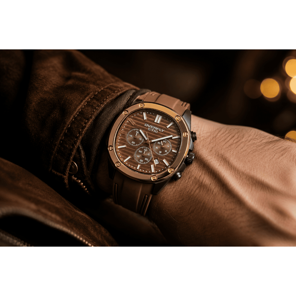 Jam Tangan Pria Premium Overfly EYKI 3266 Free BOX & Totebag