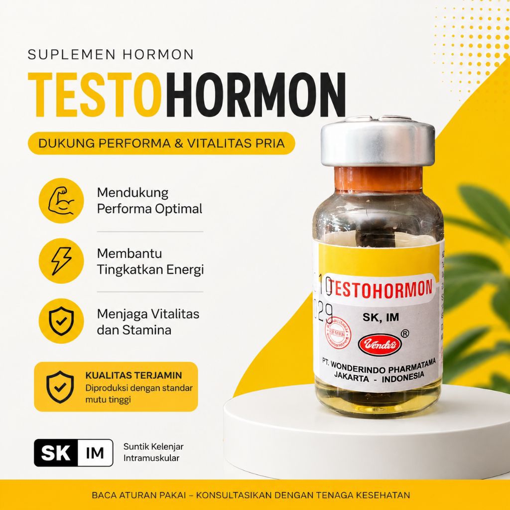 Testohormon 20 ml - Obat Hormon Reproduksi Hewan Jantan dan Betina