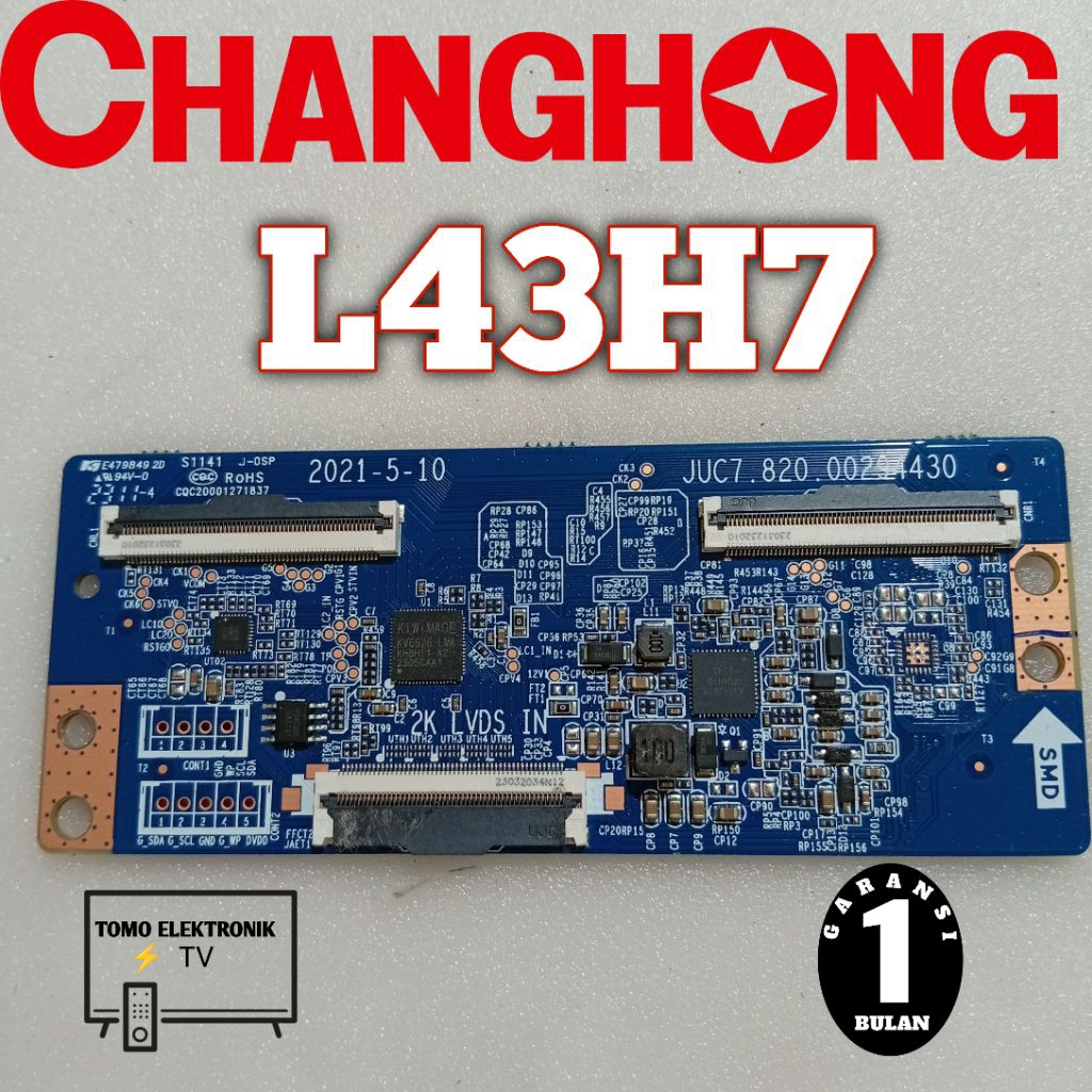 tcon tv merk changhong L43H7 tikon tv changhong 43 inch