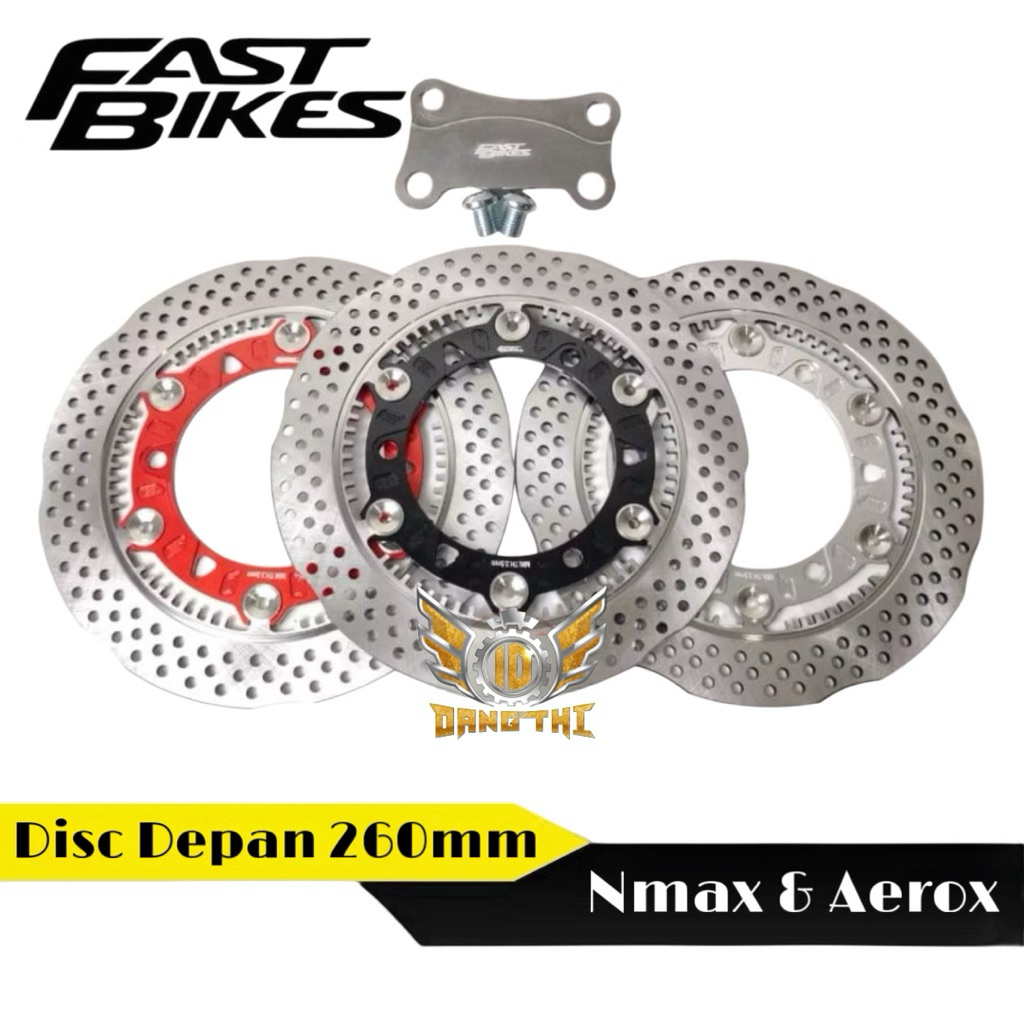 Disc Piringan Cakram Depan Fast Bikes All New Old Nmax Aerox 260mm Full Cnc Aluminium