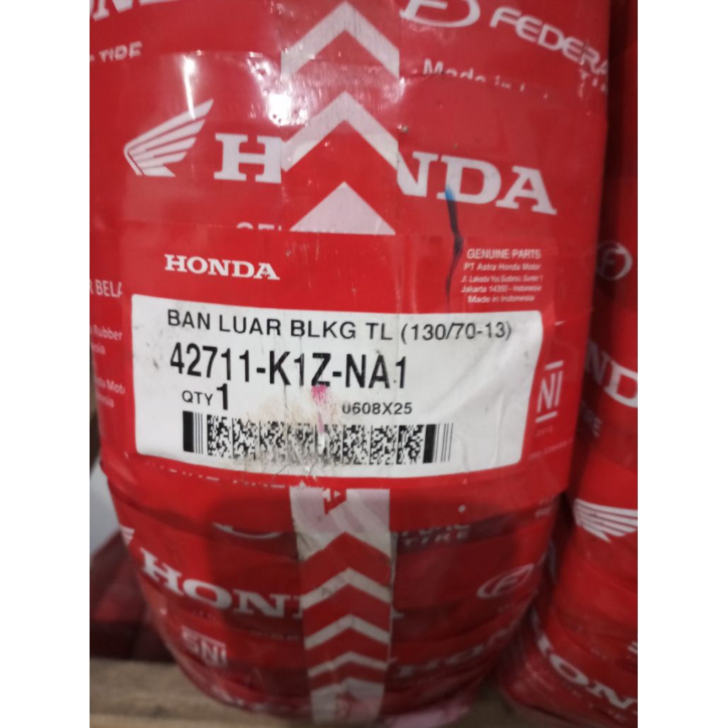42711K1ZNA1 Ban Tubles Belakang 130/70/13 Honda PCX 160 K1ZV Original AHM