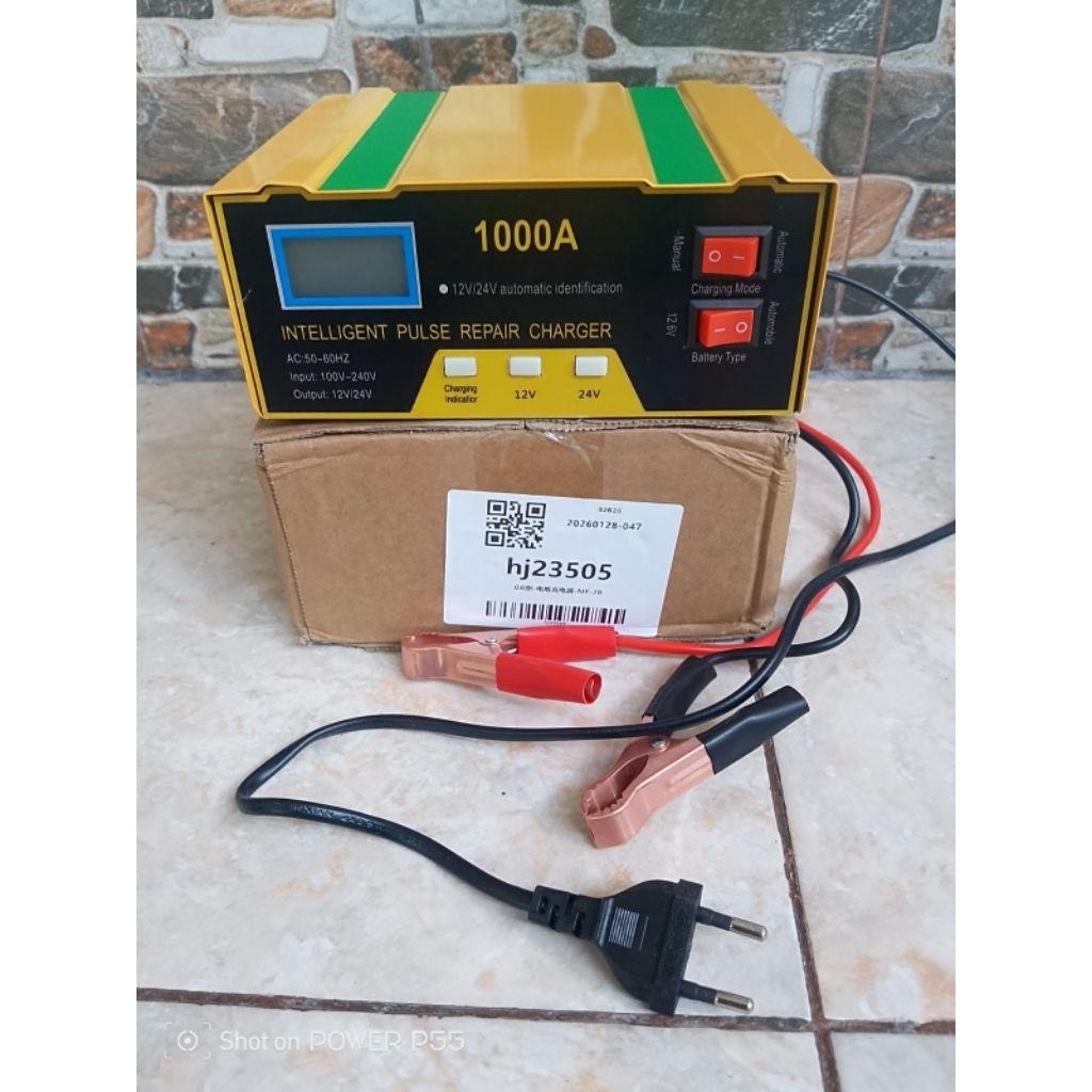 charger aki buat motor mobil dan truk 12 Volt dan 24 Volt