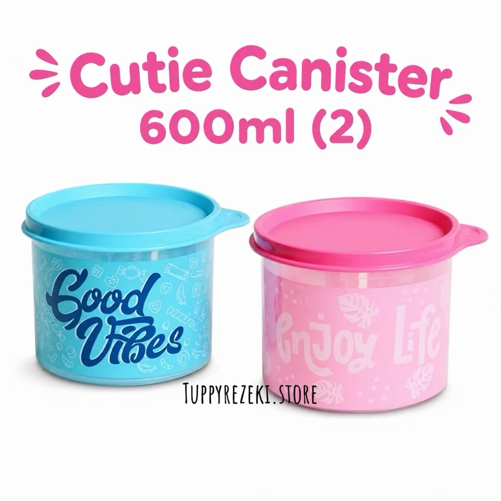 (2pc) Tupperware Cutie Canister 600ml