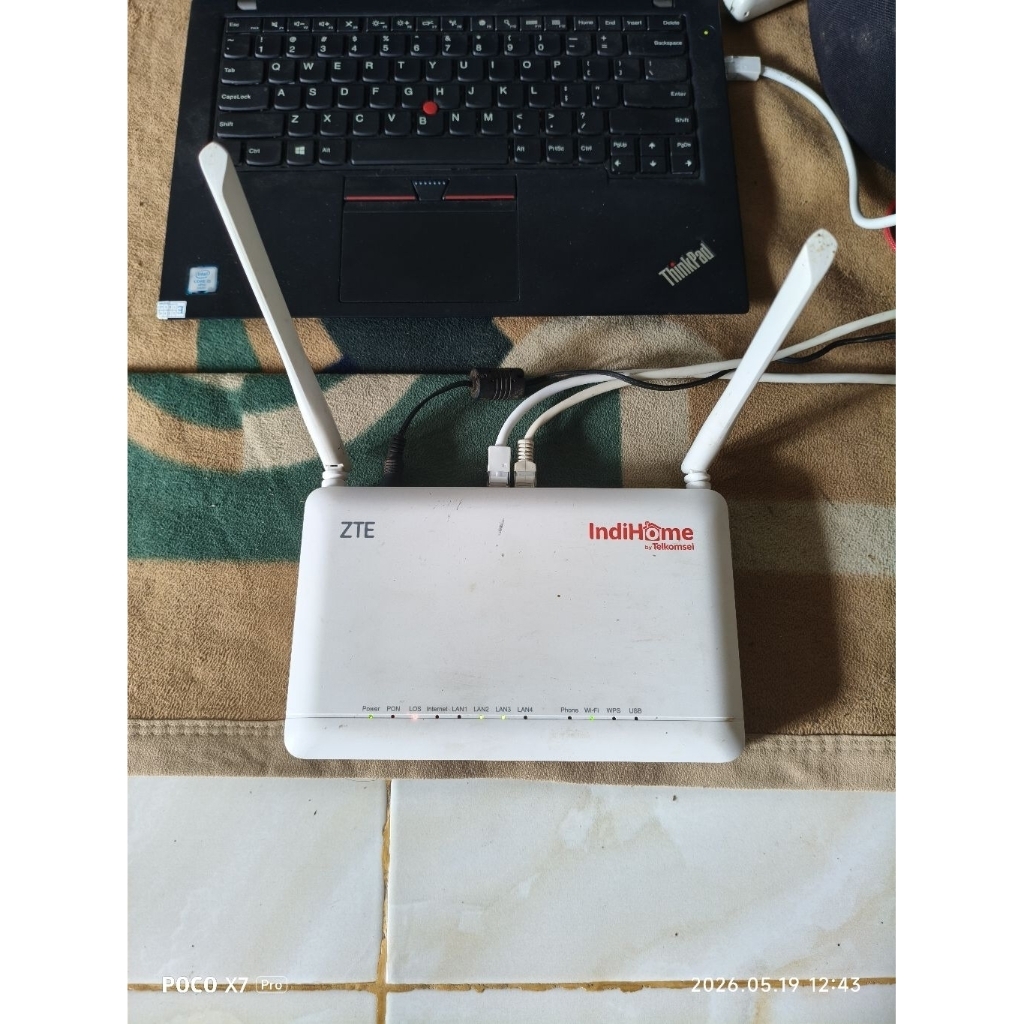 modem router wifi zte IndiHome ZXHN F670L second bekas masih bagus