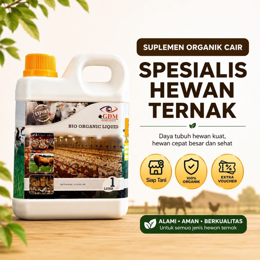 Suplemen Organik Cair Untuk Peternakan GDM 1 Liter