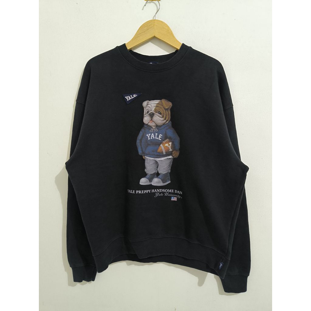 Sweater Crewneck Yale University Black XL