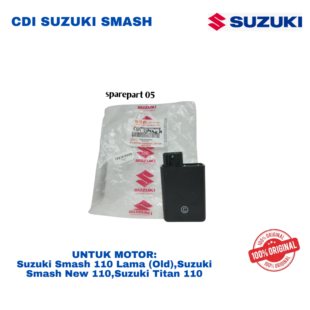 CDI ORIGINAL SUZUKI SMASH UNTUK MOTOR SUZUKI SMASH 110 LAMA ( OLD ), SUZUKI SMASH NEW 110, SUZUKI TI