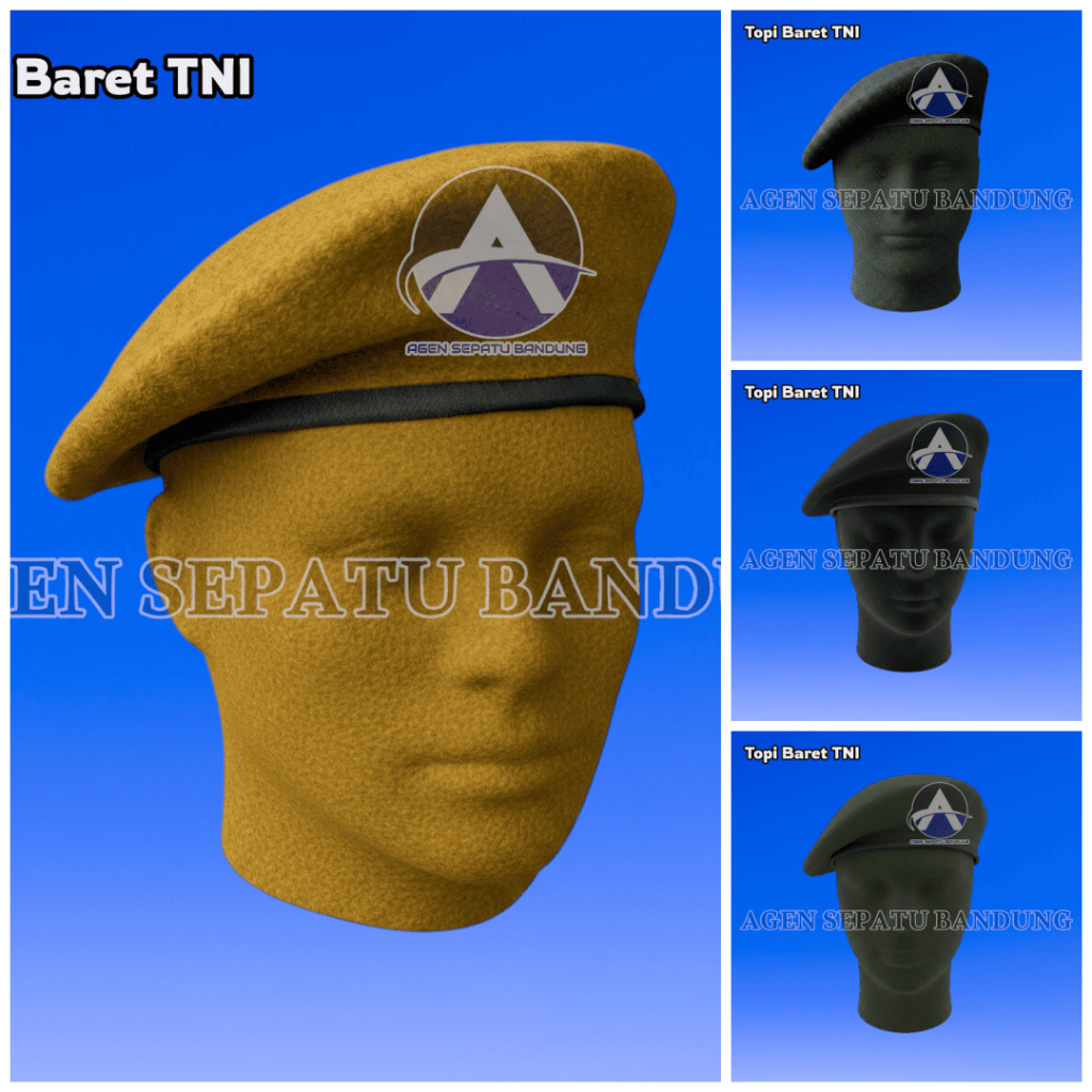 Baret Hijau - Baret T.N.I.|Baret SUAD|Baret Camel Hijau TNI