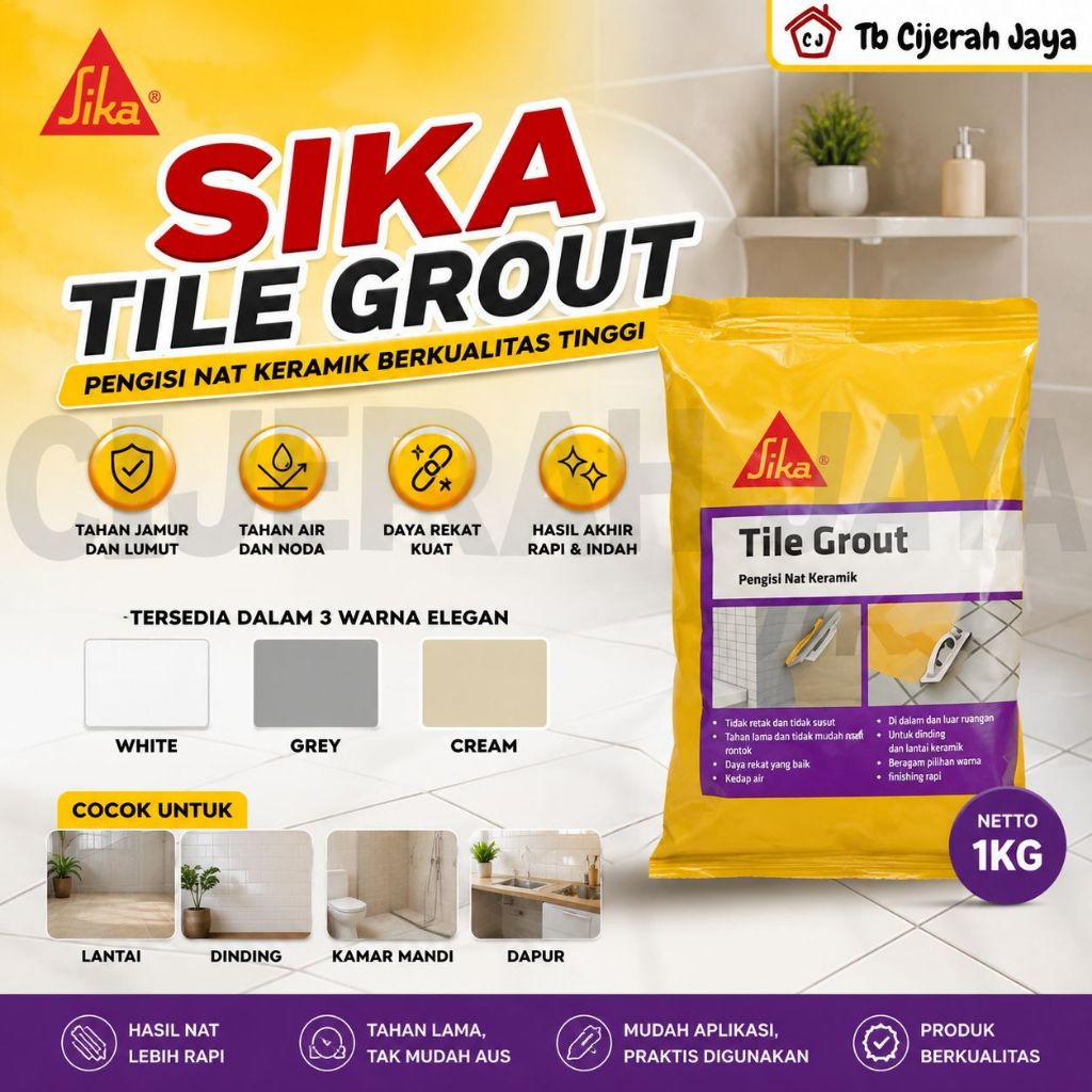 SIKA TILE GROUT 1 KG NAT KERAMIK / SEMEN NAT