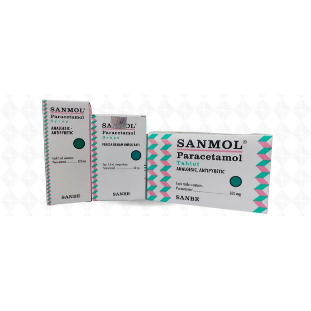 Sanmol Paracetamol sirup 60ml, sanmol drop bayi 15ml