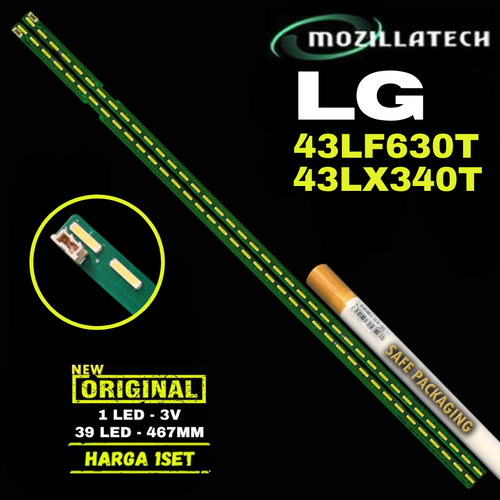 BACKLIGHT TV LED LG 43 INC 43LF630T 43LX340T 43LF630 43LX340 LAMPU BL 43" V15 ART3 FHD REV1