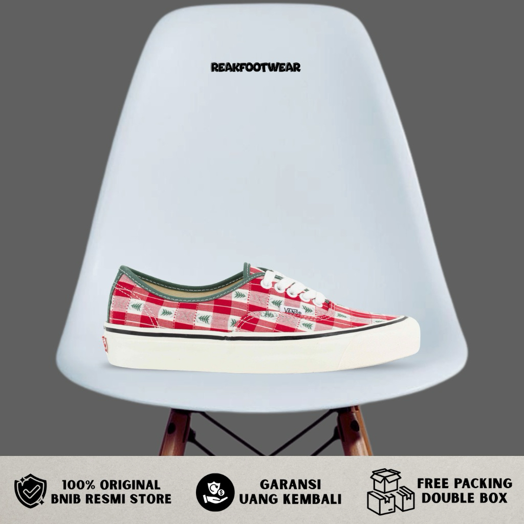 Vans Authentic 44 Dx Anaheim Factory OG Plaid Red White