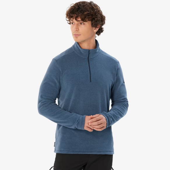 QUECHUA MH100 Jaket Fleece Mendaki Gunung Pria Hangat Nyaman