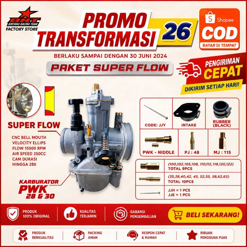 KARBURATOR KARBU BRT PWK SF 28 30 32 34 ORIGINAL BRT