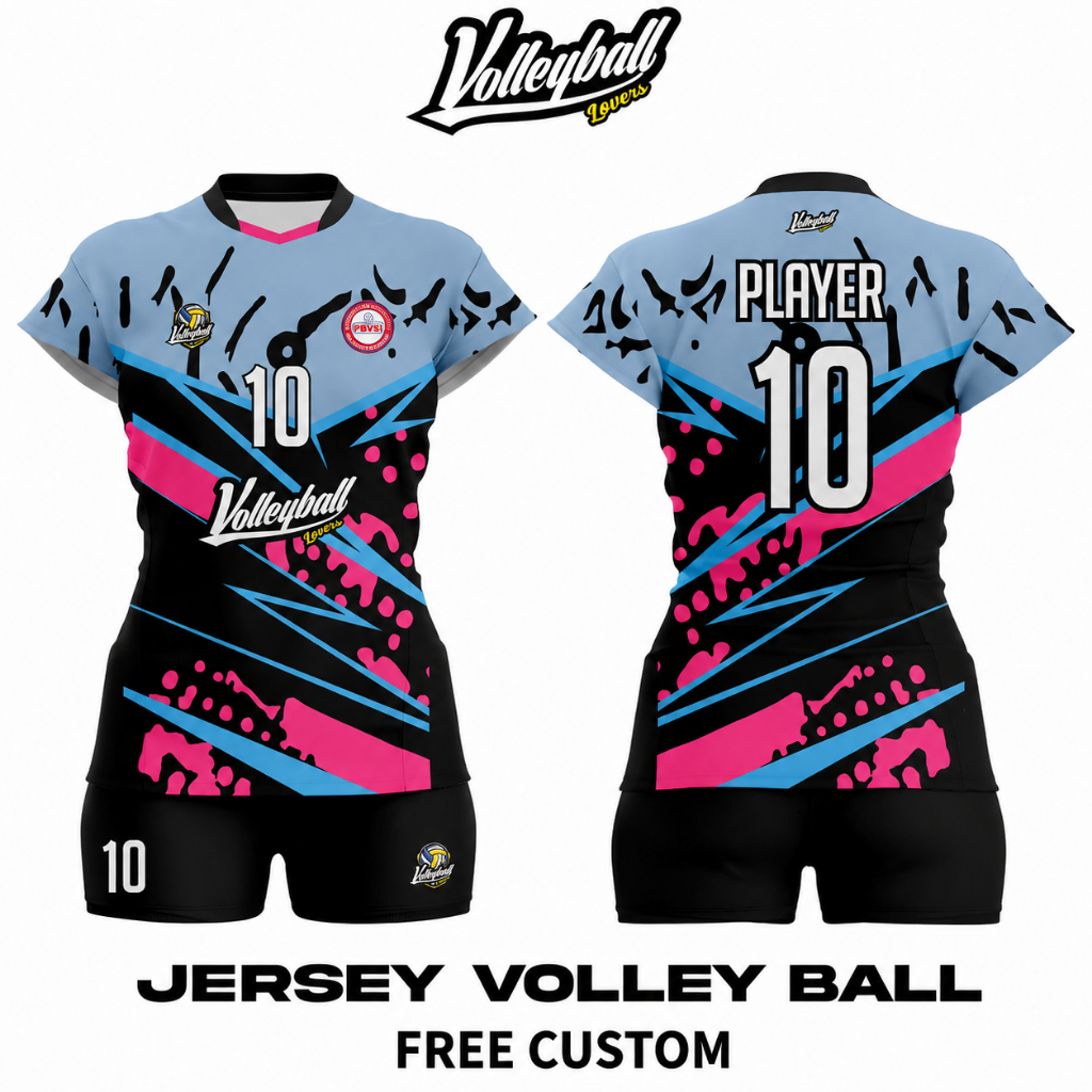 Jersey Voli Cewek - Custom Nama dan Nomor | Voli Lovers