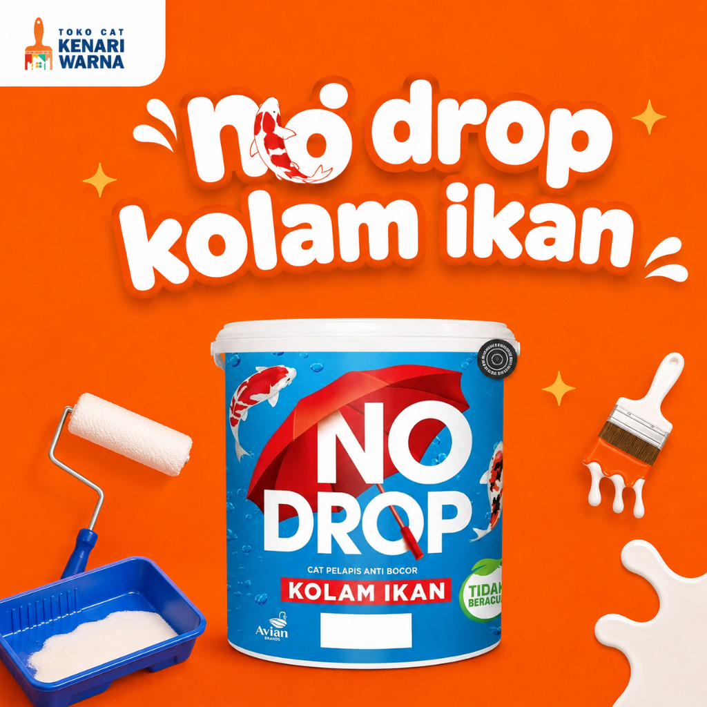 NO DROP CAT KOLAM IKAN - CAT KOLAM IKAN 1kg
