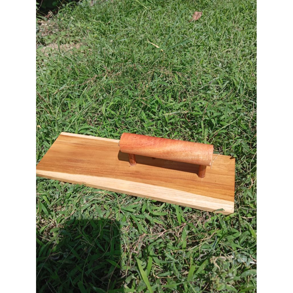 raskam kayu jati jawa asli 10x32 cm / raskam kayu jati /raskam lepan/raskam gagang kayu