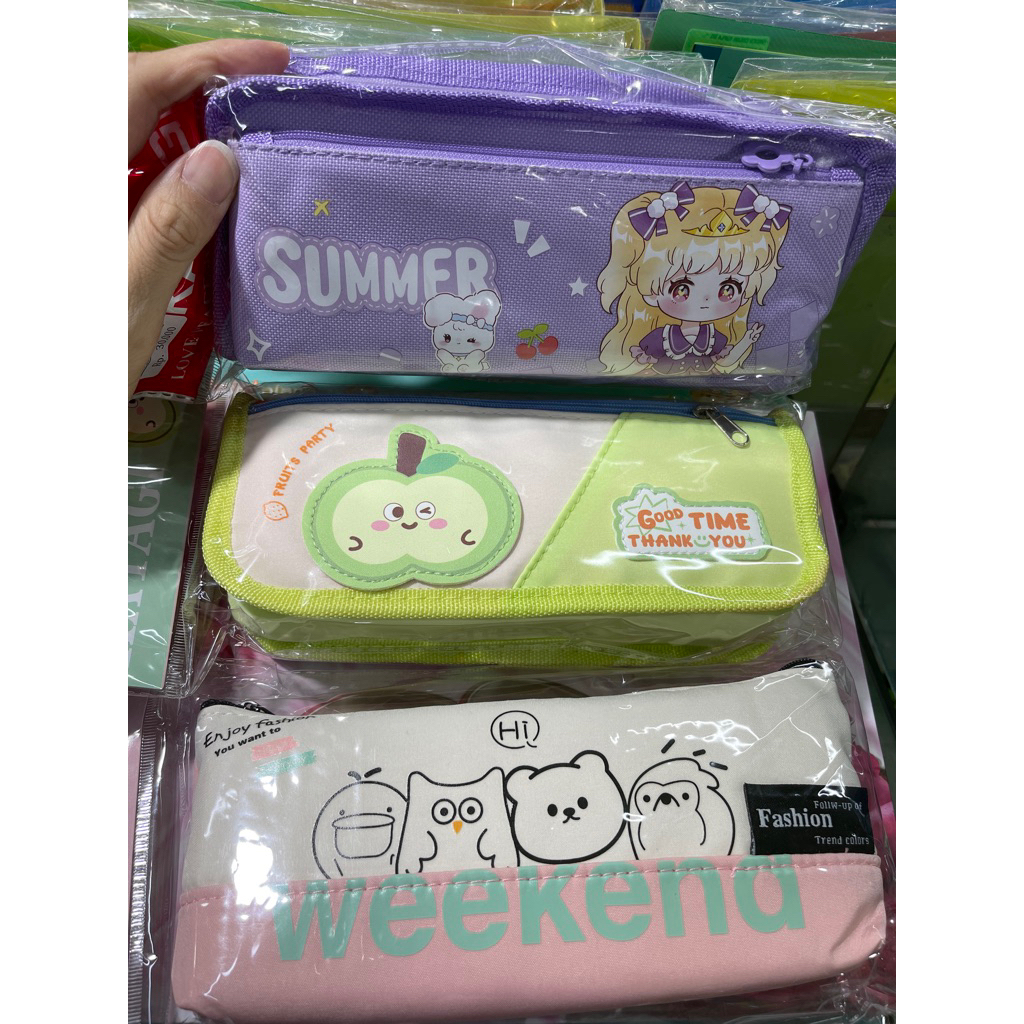 Tempat pensil soft case - tempat pensil anak - tempat pensil lucu