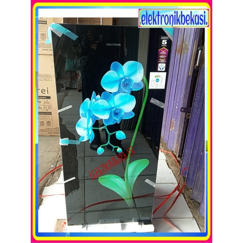 Polytron PRA 18MOB Kulkas 1 Pintu 180L - Biru Orchid