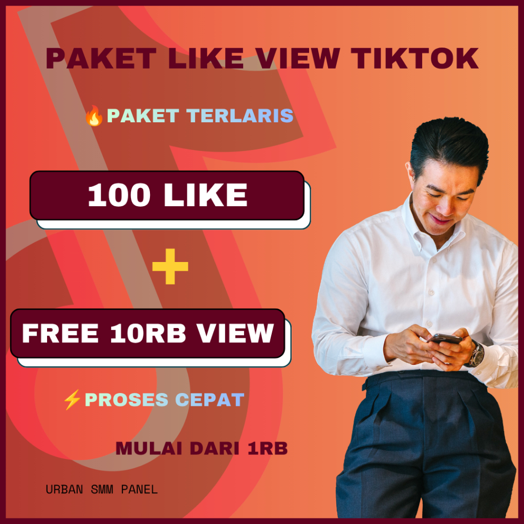 Paket Like Free 10.000 View TikTok | Jasa Like & View TikTok Proses Cepat Boost FYP Bergaransi
