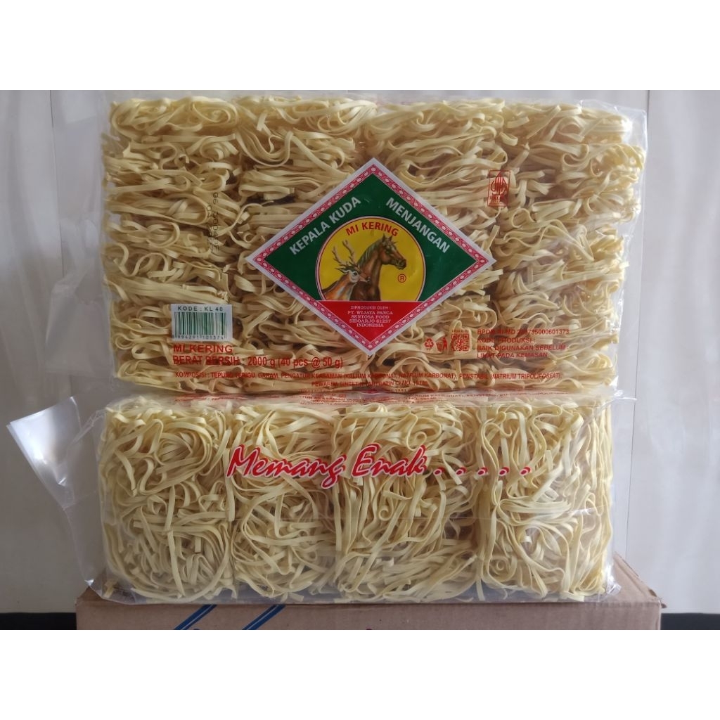 mie kering/mie gepeng kuda menjangan loss 2kg