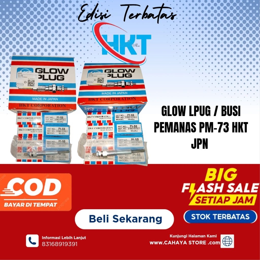(BUSI GLOW PLUG, PEMANAS) ORIGINAL100% HKT