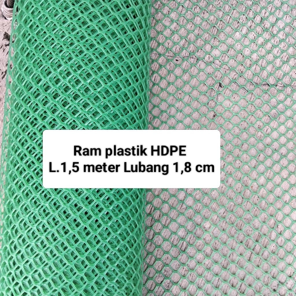 Ram Plastik HDPE L.1,5 meter Lubang 1,8 cm ECER/permeter