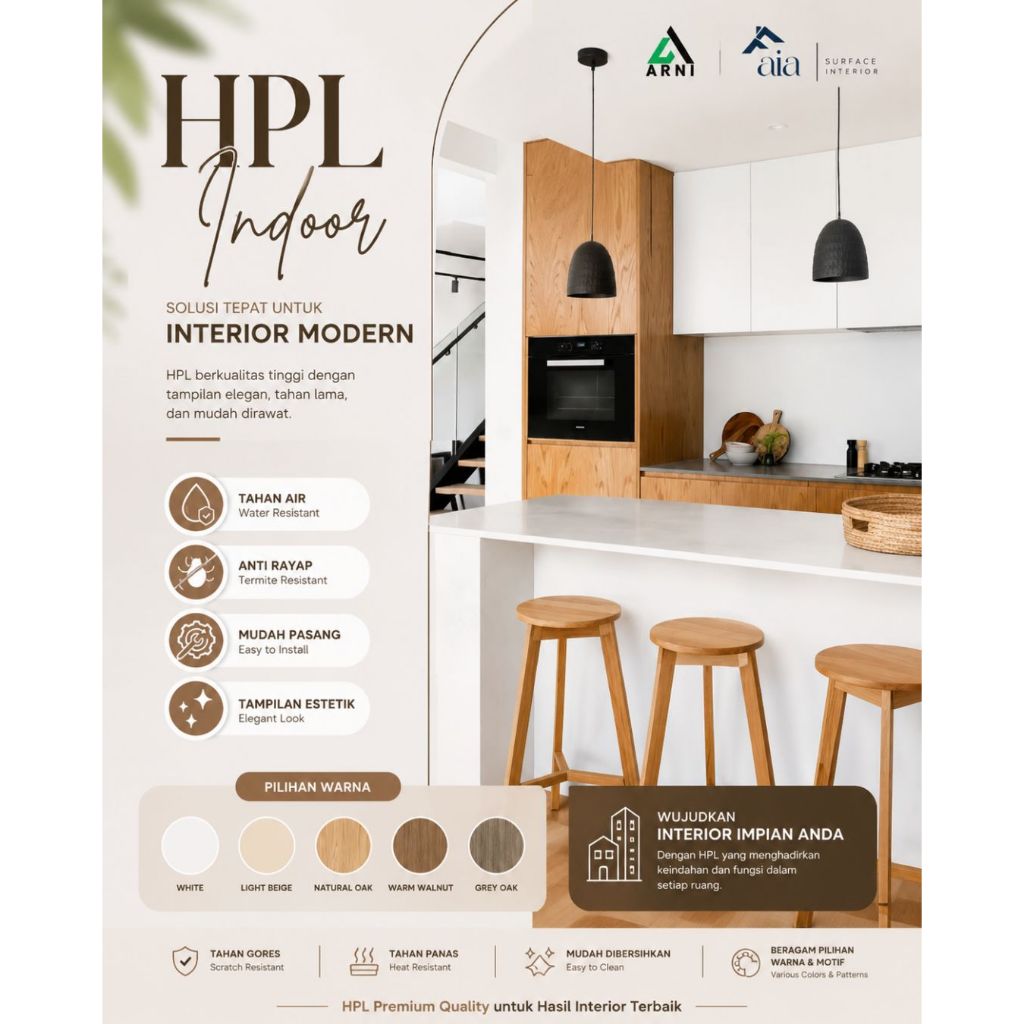 HPL Homega Motif Kayu Pelapis Furniture & Interior