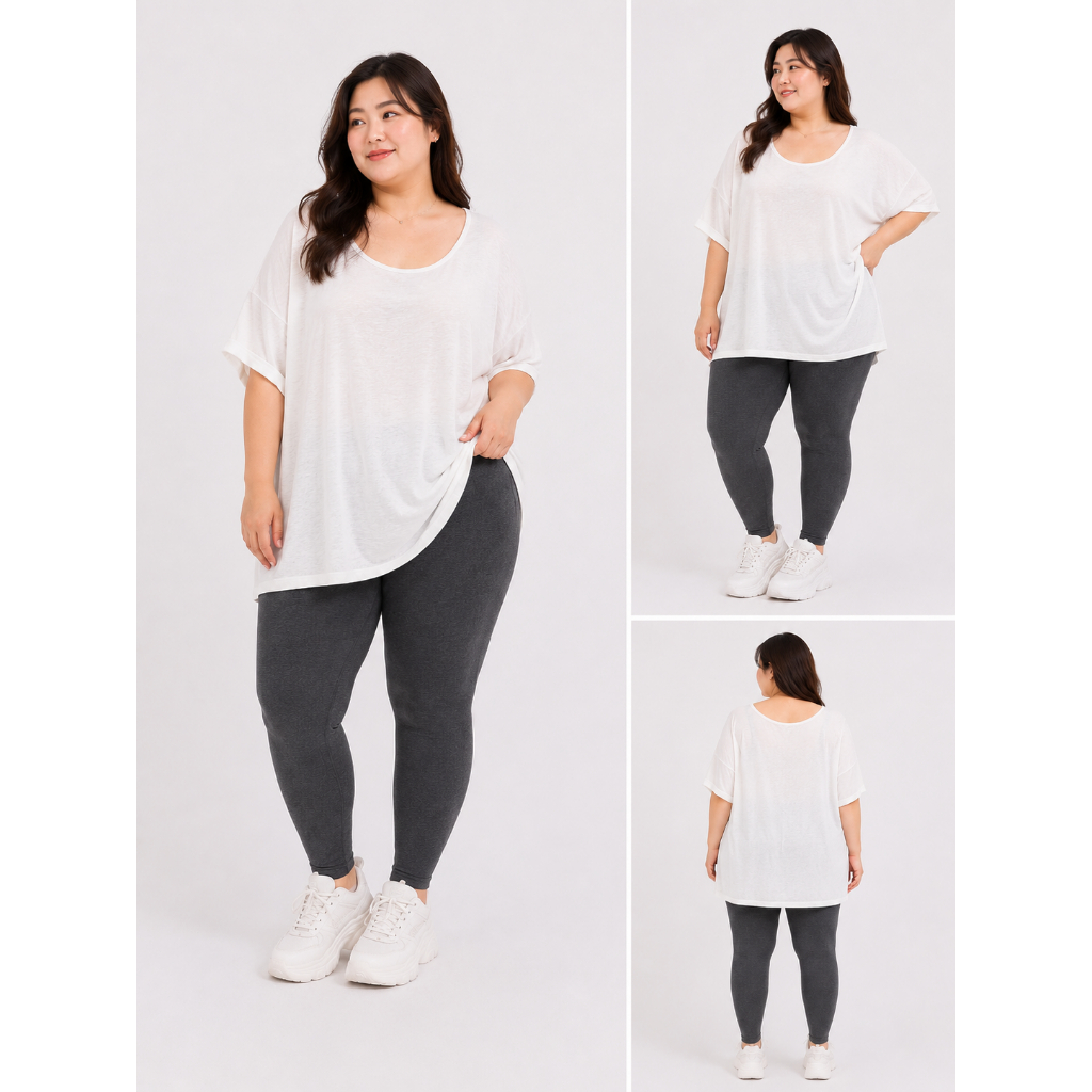 maurices tee scoop neck white kaos putih polos wanita