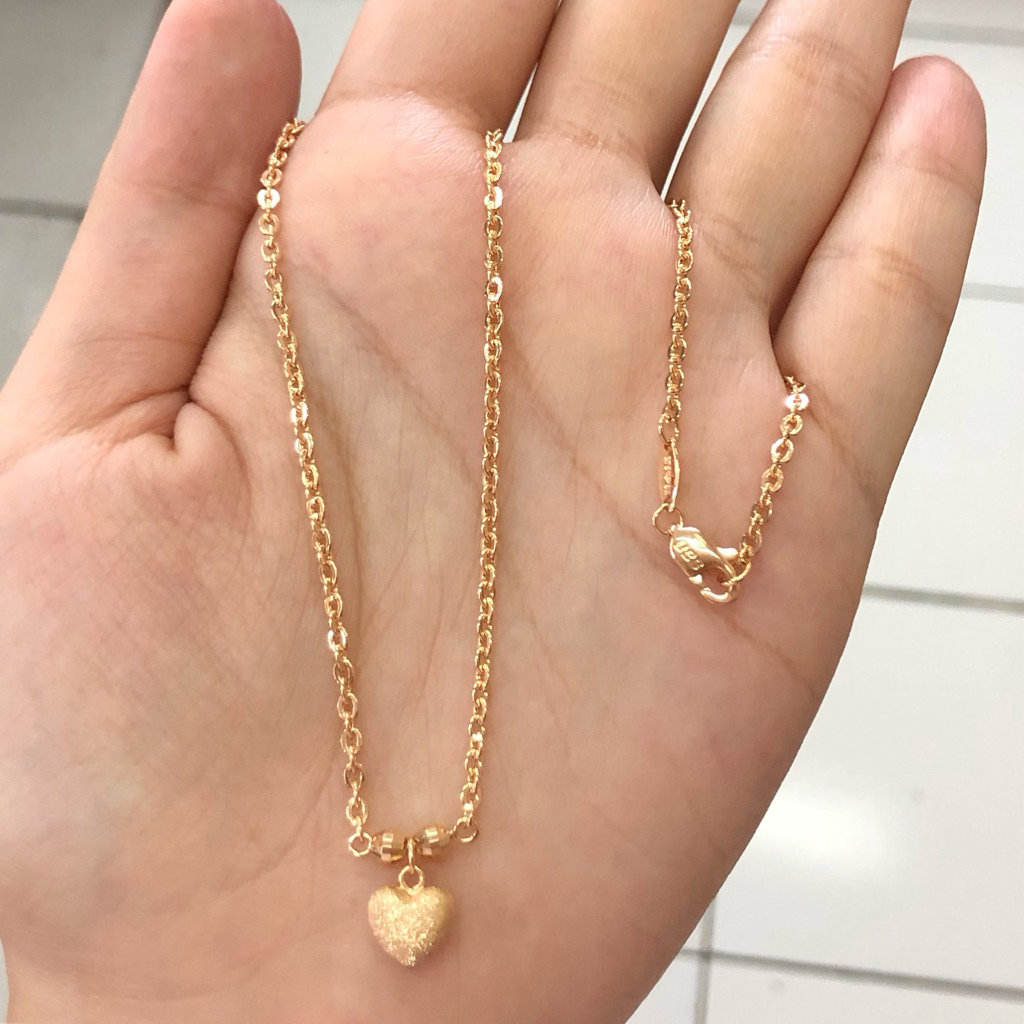 P5- KALUNG SET LOVE UBS 2.92GR KADAR 375 8K PANJANG 42CM