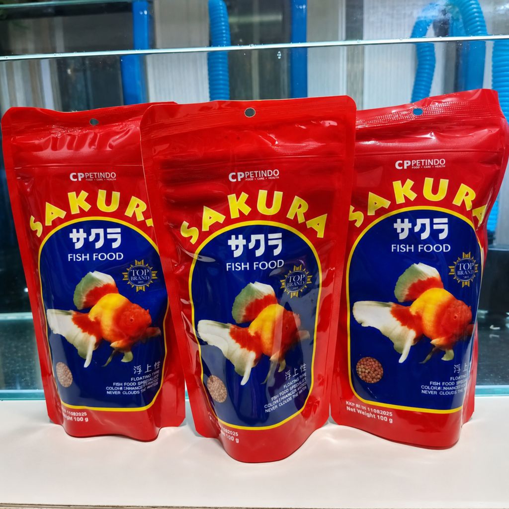Pelet Sakura Ikan Hias / Pelet Ikan Mas Koki / Pelet Ikan