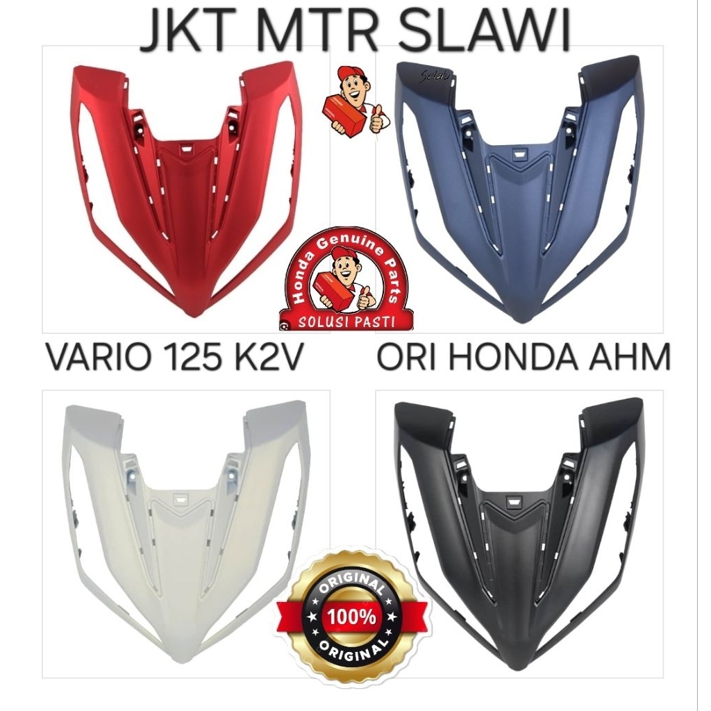 64301-K2V-N30 Cover Front Tameng Panel Depan Vario 125 LED Tahun 2023 K2V HitamDoff