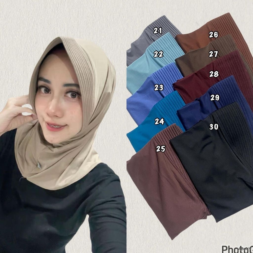 Sport ikmal s pet kecil/sport ikmal/hijabolaraga pendek/hijab sport/hijab untuk lari