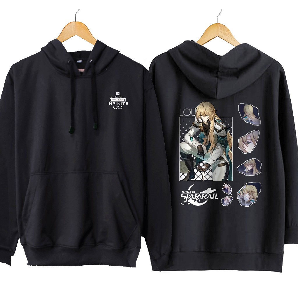 Jaket hoodie jumper infiniteLOUCHA HSR- HONKAI STAR RAILmaterial cotton fleece